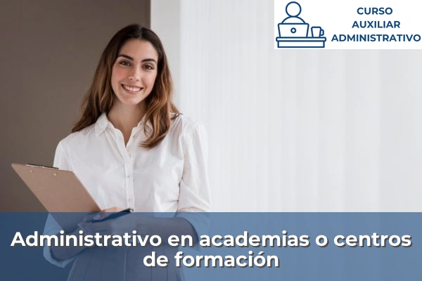 Administrativo en academias o centros de formación
